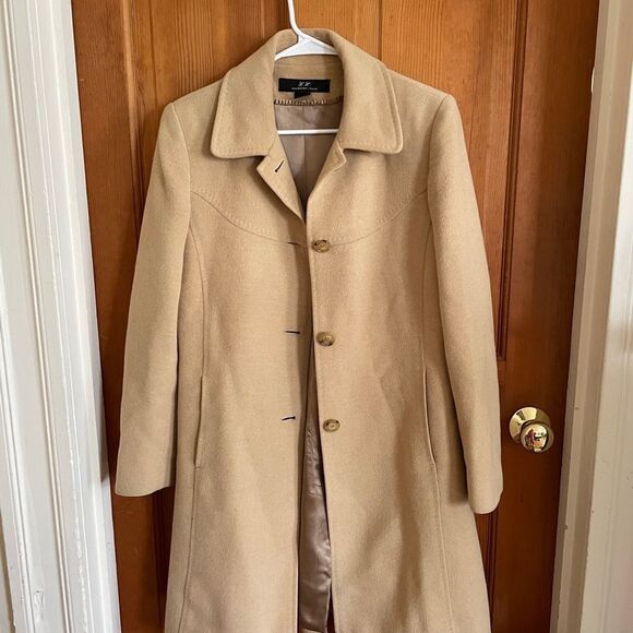 L.L. Collezioni Italia 100% Camelhair Tan Overcoat 8 - Picture 1 of 6